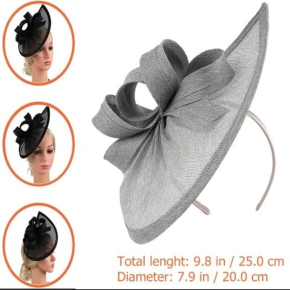 Lurrose Derby Hair Clip Tea Party Cocktail Headband British Bridal Headwear - Picture 1 of 1